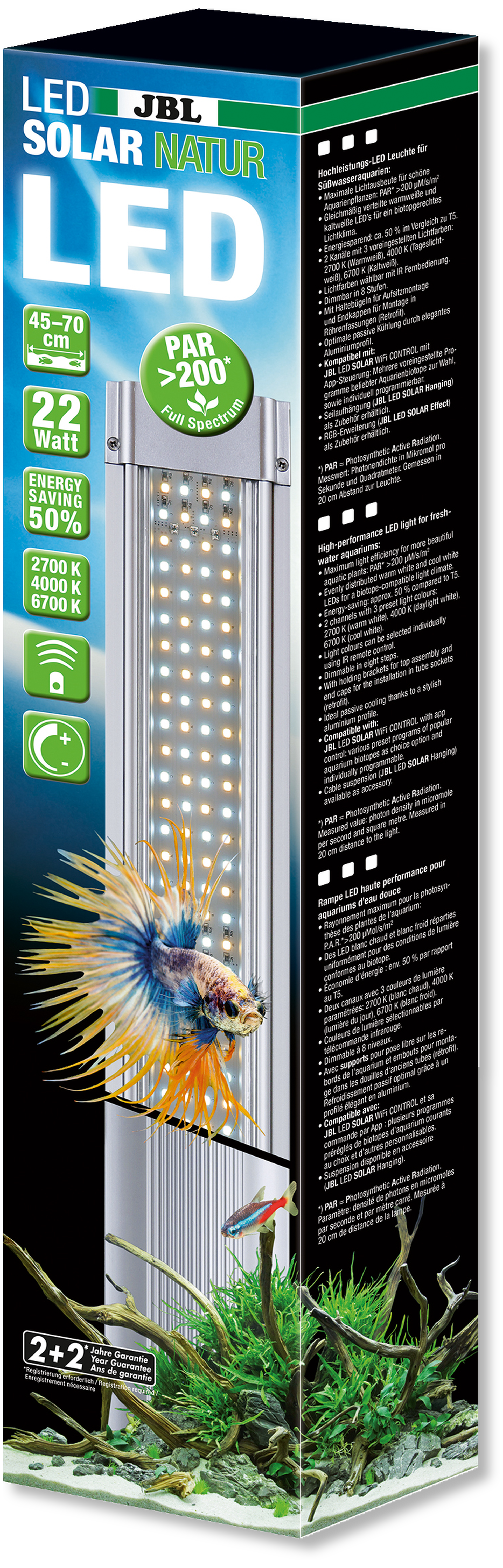 Verlichting Verbetering Jongleren Verlichting: JBL LED Solar Natur 37 watt, 75-100cm